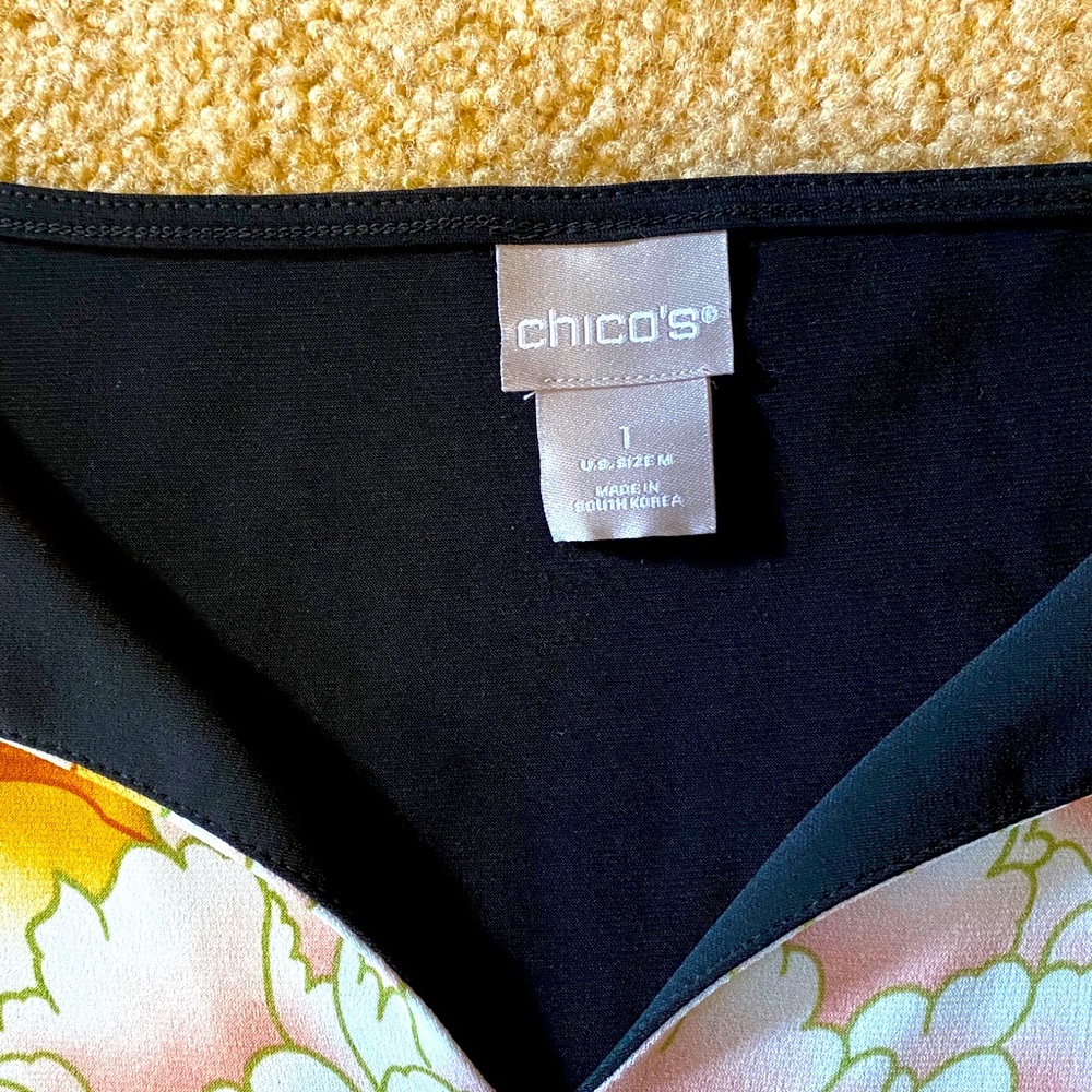 Chico’s Fall Colored Flowered Tunic - image 5